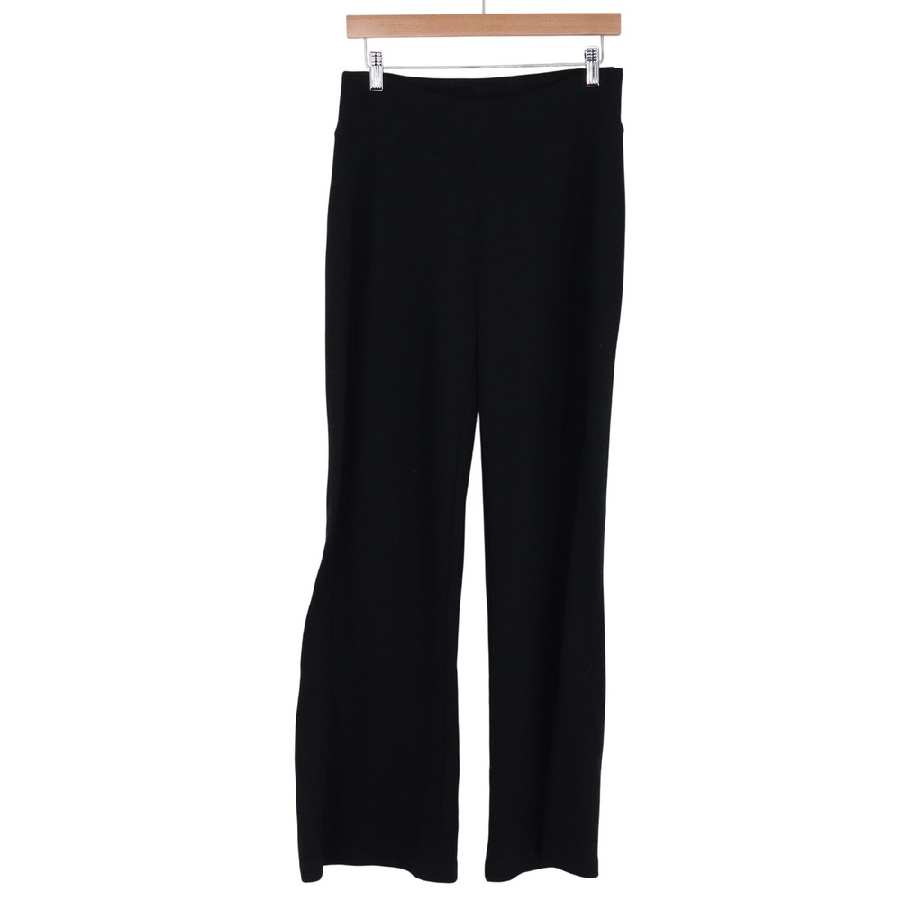 prAna Pants Womens Medium Wide Leg Black Yoga Stretch Sustainable Excellent